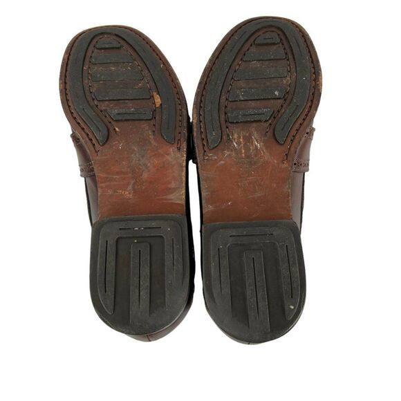 Polo Ralph Lauren  Brown/Red Leather Classic Men’s Penny Loafers Size 9.5 EE main image 6